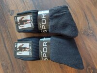 Tennissocken Sportsocken schwarz Aktion 5 Paar